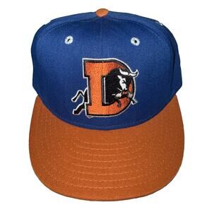 Vintage 90s Durham Bulls Braves MiLB Baseball Pro Line Fitted Hat Cap 7 1/8 USA